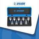 UNIOR Hexagonal screwdriver socket set 1/2" in metal box - 192/14