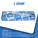 UNIOR Set of Combination Wrenches, Long Type in Carton Box - 120/1CB