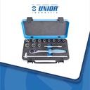 UNIOR Socket set 1/2" in metal box - 190BI6P14