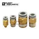 KQ2H 12-02 Fitting Lurus Male Slip Lock Selang 12mm Drat 1/4 Inch SMC