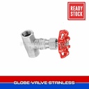 1 1/2" Globe Valve Drat Stainless Steel 316 1 1/2 Inch