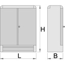 UNIOR Tool cabinet with accessories - 948E1S