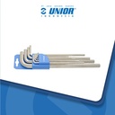 UNIOR Set of hexagon wrenches, long type on plastic clip - 220/3LPH