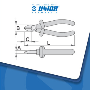 UNIOR Diagonal cutting nippers - 461/1VDEDP