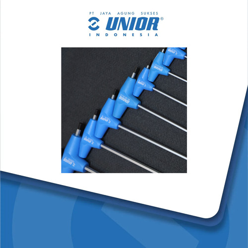 UNIOR Set of hexagonal head screwdrivers with T-handle - 193HXCBJAS