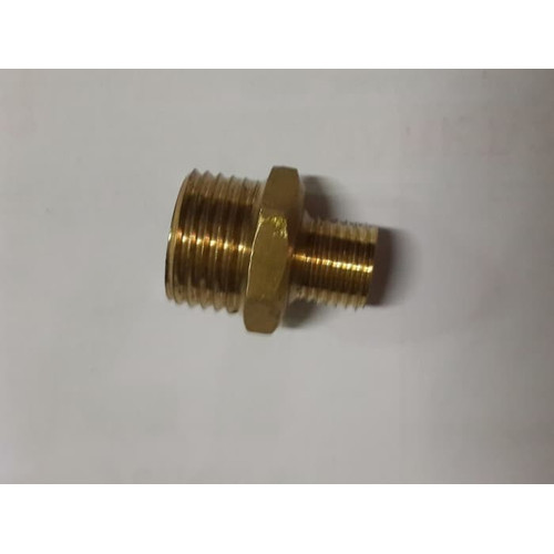 DOUBLE NEPEL REDUCE 3/8" Ke 1/8" drat Male(cowo) Male(cowo) Kuningan