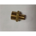DOUBLE NEPEL REDUCE 3/8" Ke 1/8" drat Male(cowo) Male(cowo) Kuningan