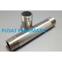 Pipa Nepel / Pipe nipple Stainless steel 304 1/8" 15 CM