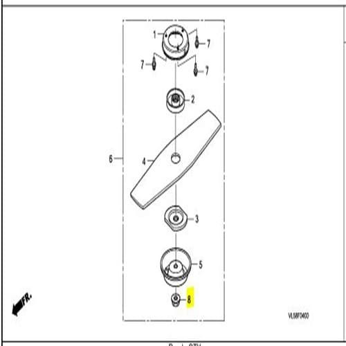 Honda UMR 435T/N UMK435T Brush Cutter Nut Flange 10 MM