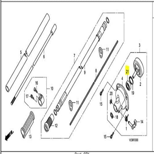 Honda UMR 435T Brush Cutter Bearing 6202 Z