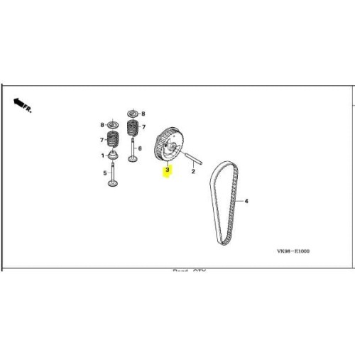Honda UMR 435N/T Brush Cutter Pulley Com Camshaft