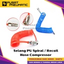 Selang Spiral Selang Recoil Hose Recoil Selang Angin Spiral Selang PU