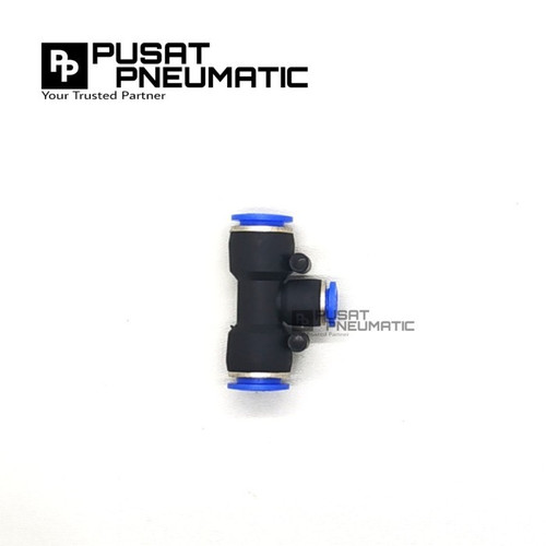 MPEG 8-4 FITTING TEE REDUCE PNEUMATIC SELANG 8MM KIRI KANAN 4MM BAWAH