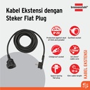 Stop Kontak Sambungan Kabel 1 Lubang Brennenstuhl Cable Extension 1 Socket Flat Plug 10m / Colokan Listrik dengan Kabel 10 Meter - 1168980010