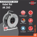 Kabel Rol 4 Lubang Brennenstuhl Cable Reel AK 260 40m / Colokan Listrik 4 Socket dengan Kabel Gulung 40 Meter - 1098068001