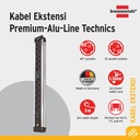 Stop Kontak Kabel Extension Terminal Listrik 12 Lubang Brennenstuhl Premium Alu Line Technics 12 Socket 3m / Colokan Listrik Kabel Ekstensi 3 Meter dengan switch On Off -1391000012 New Model