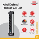 Stop Kontak Kabel Extension Terminal Colokan Listrik 6 Lubang Brennenstuhl Premium Alu Line 6 Socket 3m -1391000016 - New Model