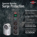 Brennenstuhl Stop Kontak Surge Protection Anti Petir 11588103/1506950