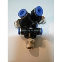 FITTING TEE(EPB) KIRI KANAN TUBE 6 MM Drat 1/4"