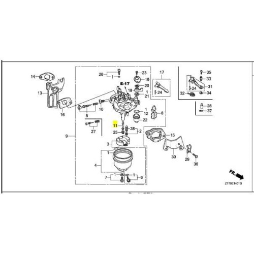 Honda GX 200 Engine Main Nozzle