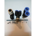 FITTING Y DRAT 2 TUBE UKURAN 4 MM DRAT UKRAN 1/4"(12MM)