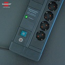 Stop Kontak Kabel Extension Terminal Listrik 8 Lubang Brennenstuhl Premium Line 60.000A extension lead with surge protection (anti petir) 8 socket Hitam 3m / Colokan Listrik Kabel Ekstensi 3 Meter - 1256000678