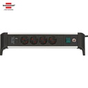 Stop Kontak Kabel Extension Terminal Listrik 4 Lubang Brennenstuhl ALU Office Line 4 Socket 1,8m + USB Power / Colokan Listrik Kabel Ekstensi 1.8 Meter Switch On Off - 1391040420