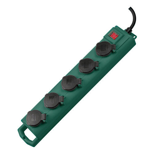 Stop Kontak Kabel Ekstensi Colokan Terminal Listrik 5 Lubang Brennenstuhl Super Solid SL554 5 Socket 5m IP54 Outdoor Waterproof dengan Tutup Pelindung Lubang Otomatis dan Switch -1159910215