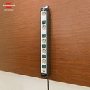 Stop Kontak Kabel Extension Terminal Listrik 5 Lubang Premium Line Technics extension 5 Socket Hitam-Abu 3m / Colokan Listrik Kabel Ekstensi 3 Meter dengan Switch On Off - 1951550600