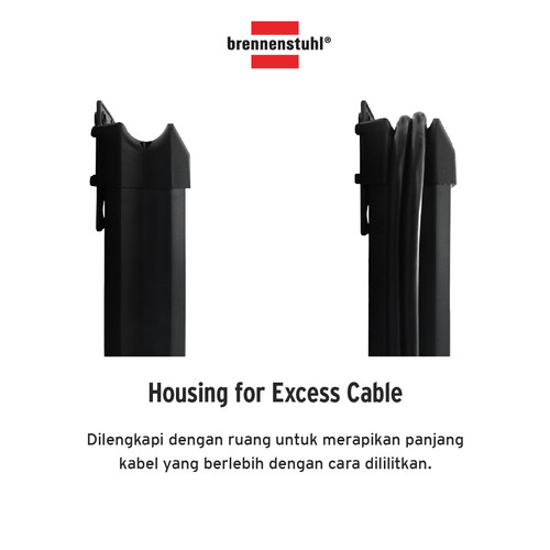 Stop Kontak Kabel Ekstensi Terminal Listrik 4 Lubang Brennenstuhl Premium Line 4 Socket 5m / Colokan Listrik Kabel 5 Meter dengan Switch On Off -1951540101