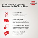 Kabel Rol Terminal Listrik 4 Lubang Brennenstuhl Vario Line 4 Socket 10m / Colokan Listrik dengan Kabel Gulung 10 meter 1103466