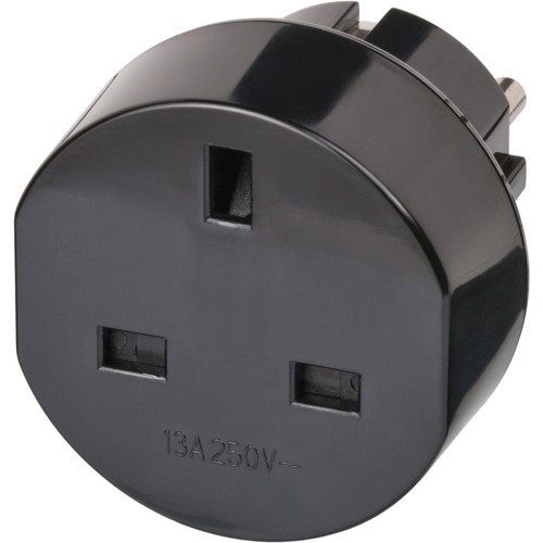 Colokan Internasional Brennenstuhl Travel Adaptor UK to EU - Over Steker / 1508530 - 1 pcs