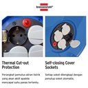 Kabel Rol 4 Lubang Brennenstuhl Cable Reel Garant 40m / Colokan Listrik 4 Socket dengan Kabel Gulung 40 Meter - 1208300