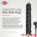 Stop Kontak Kabel Extension Terminal Listrik 6 Lubang Brennenstuhl Comfort Line dengan kabel 2m dan Switch 1153300100