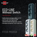 Brennenstuhl Eco-Line Stop Kontak 3-soket Putih 1.5m - 9123020012