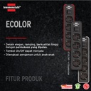 Stop Kontak Brennenstuhl Ecolor 4-Soket Hitam dengan Switch