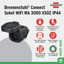 Smart Home Socket Wifi Brennenstuhl Connect WiFi socket WA 3000 XS02 black IP44 - 1294860