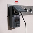 Stop Kontak Timer Terminal Colokan Listrik 1 Lubang Brennenstuhl Digital 7 Day Weekly Timer IP44 - Timer Digital Outdoor 1506706
