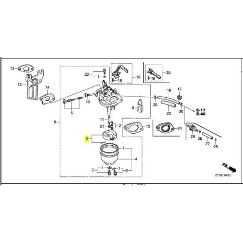 Honda GX 120/GX 160/GX 200 Engine Float Set
