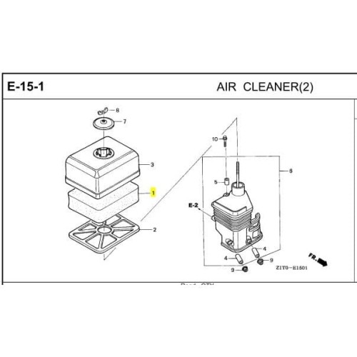 HONDA GX 120/GX 160/GX 200 Engine Element Air Cleaner