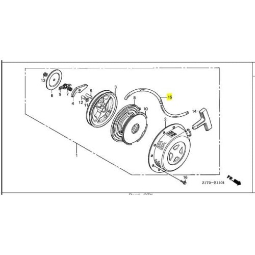 Honda GX 120/GX 160/GX 200 Engine Rope Recoil Starter