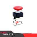 MECHANICAL VALVE PUSH BUTTON WITH LOCK 2 LOBANG 2/2 DRAT 1/8"