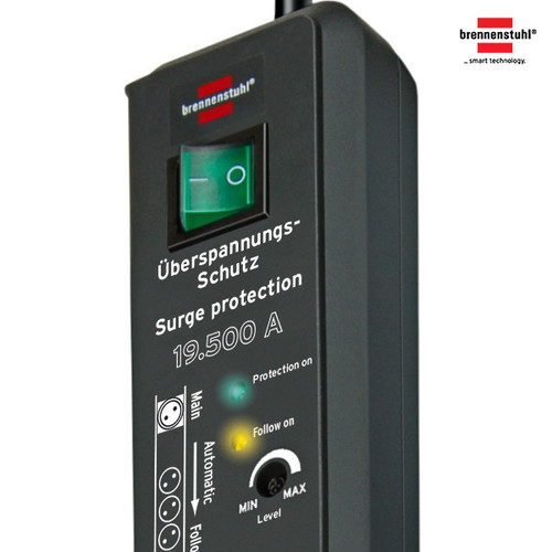 Stop Kontak Kabel Extension Terminal Listrik 6 Lubang Brennenstuhl Secure Tec 19.500A automatic extension lead with surge protection (anti petir) 6 socket anthracite 3m / Colokan Listrik Kabel Ekstensi 3 Meter - 1159490966