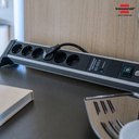 Stop Kontak Kabel Extension Terminal Listrik 4 Lubang Brennenstuhl Alu Office Line 60.000A surge protection (anti petir) with USB charging 4 Socket 1.8m / Colokan Listrik Kabel Ekstensi 1.8 Meter Switch On Off - 1391020410