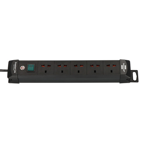 Stop Kontak Kabel Ekstensi Terminal Listrik 5 Lubang Colokan Universal Brennenstuhl Premium Multi Line 5 socket 5m Hitam / Colokan Listrik 5 meter dengan switch