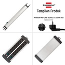 Stop Kontak Kabel Extension Terminal Listrik 12 Lubang Brennenstuhl Premium Alu Line Technics 12 Socket Duo / Colokan Listrik Kabel Ekstensi 3 Meter dengan switch On Off -1391000912