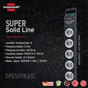 Stop Kontak Kabel Extension Terminal Listrik 5 Lubang Brennenstuhl Super Solid Line dengan kabel 2,5m dan Switch 1153380115