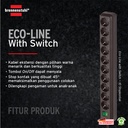 Stop Kontak Kabel Extension Colokan Terminal Listrik 10 Lubang Brennenstuhl Eco-line dengan kabel 3m dan Switch 9123020017