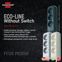 Clerance - Brennenstuhl Eco-Line Stop Kontak 3-soket 1.5m - 9123020018