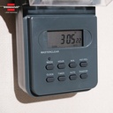 Stop Kontak Timer Terminal Colokan Listrik 1 Lubang Brennenstuhl Digital 7 Day Weekly Timer IP44 - Timer Digital Outdoor 1506706